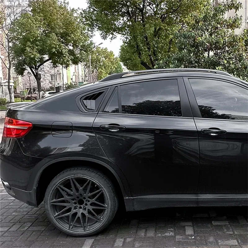 

Firmly Car Side Window Louver Cover Rear Air Vent Window Louvers Blinds Cover For BMW X6 E71 E72 2008-2014