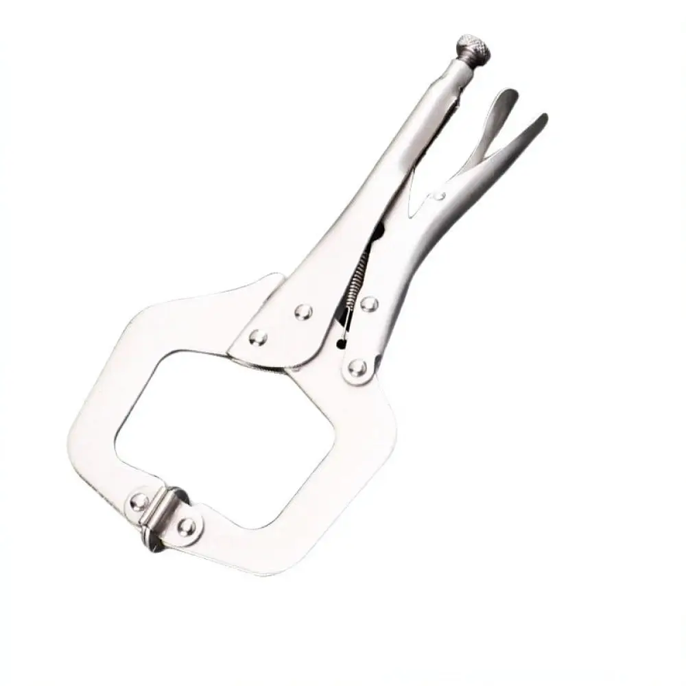 Industrial Locking C Pliers Heavy Duty Steel Clamp Adjustable Pressure Woodworking Fixture Manual Fixing Tool