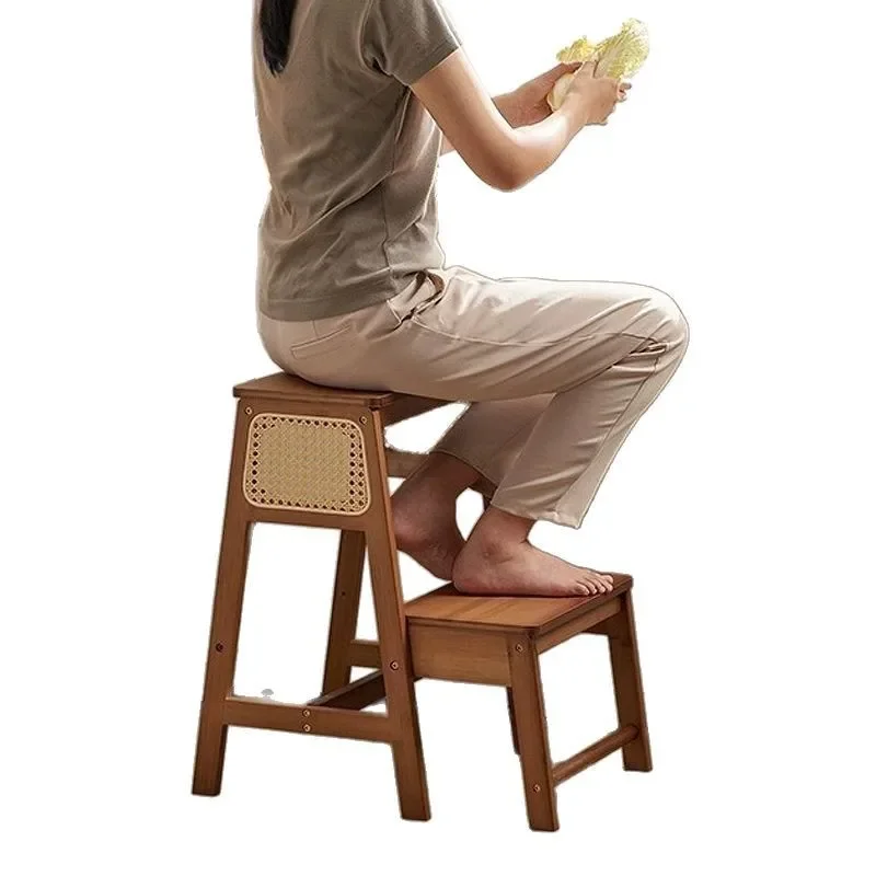 Dual Purpose Multi Functional Folding Stool Two Step Ladder Stool Household Thickened Three Step