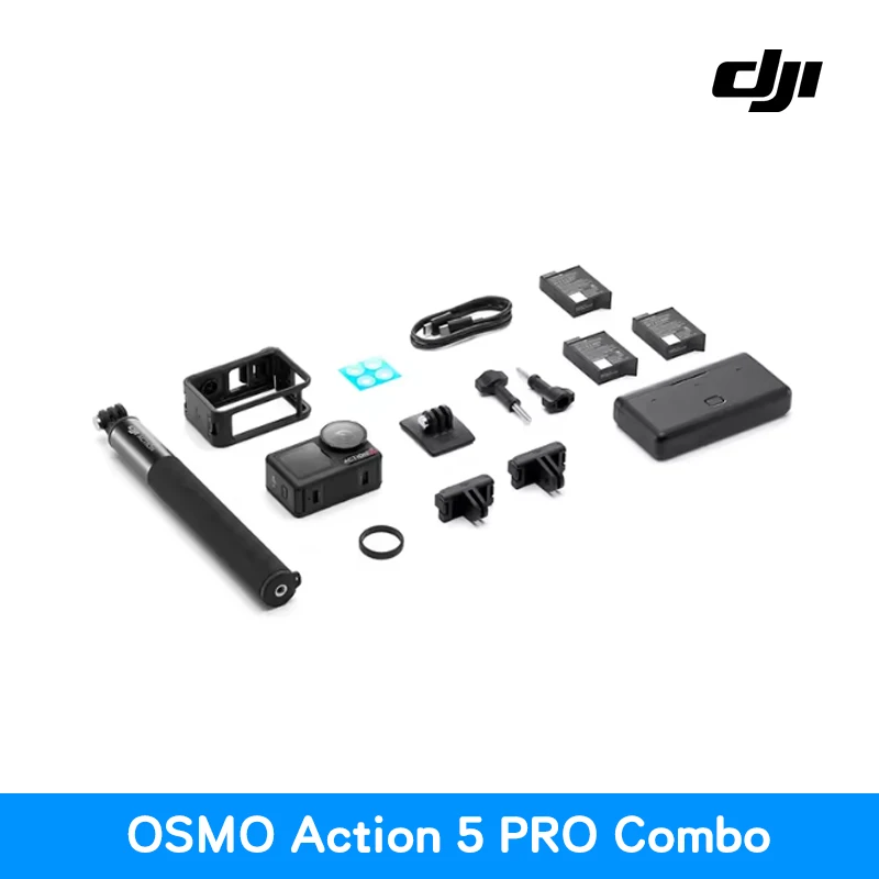【LOCAL+】DJI Osmo Action 5 pro 1/1.3″ sensor 4 uur lang verlengde batterijduur Dubbele OLED-touchscreens met hoge helderheid Origineel op voorraad