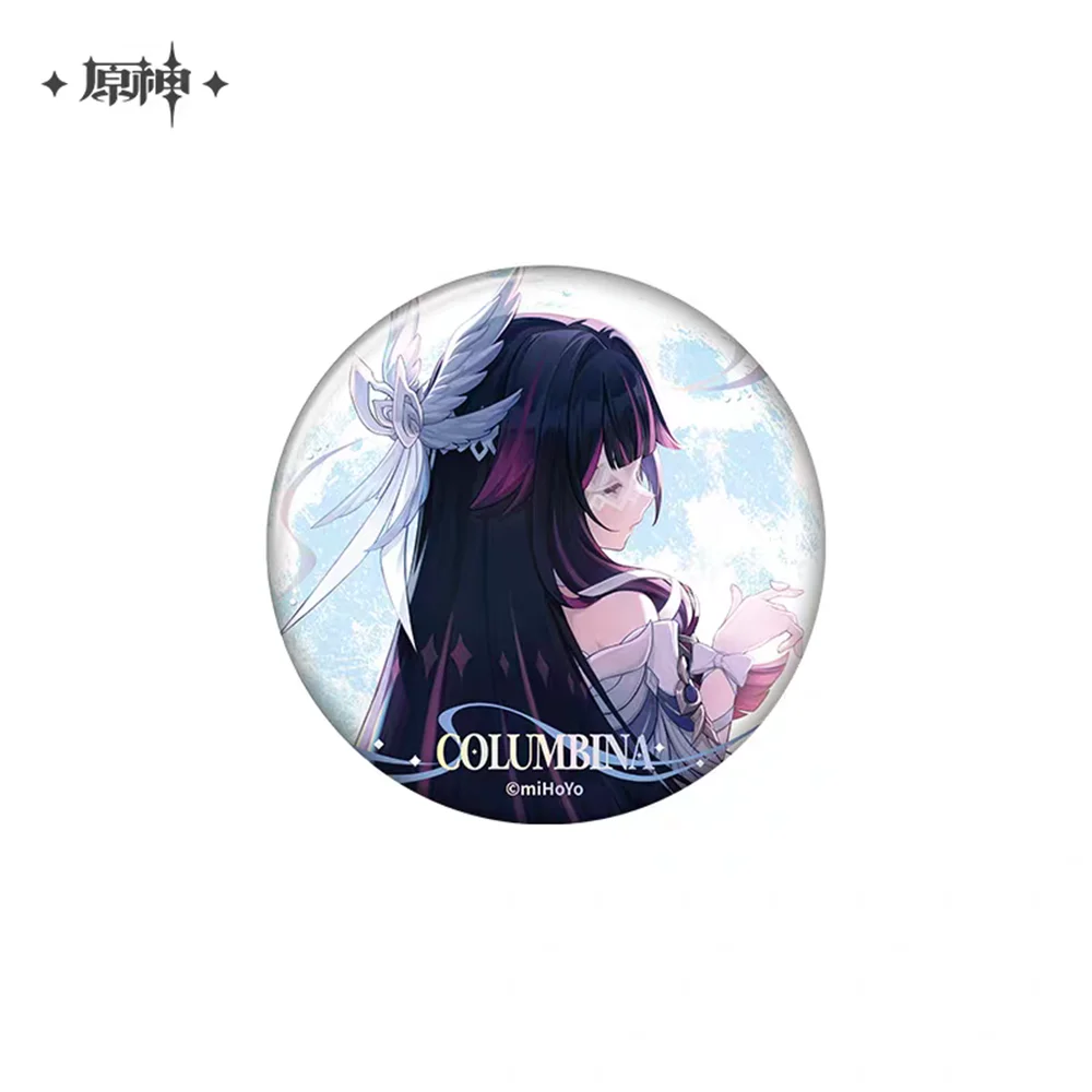 58 مللي متر لعبة جينشين تأثير أغنية ويلكين القمر كيريل تشودوميروفيتش فلينز تأثيري حلي شارة دبوس SPTE صفيح بروش ﻿   برو