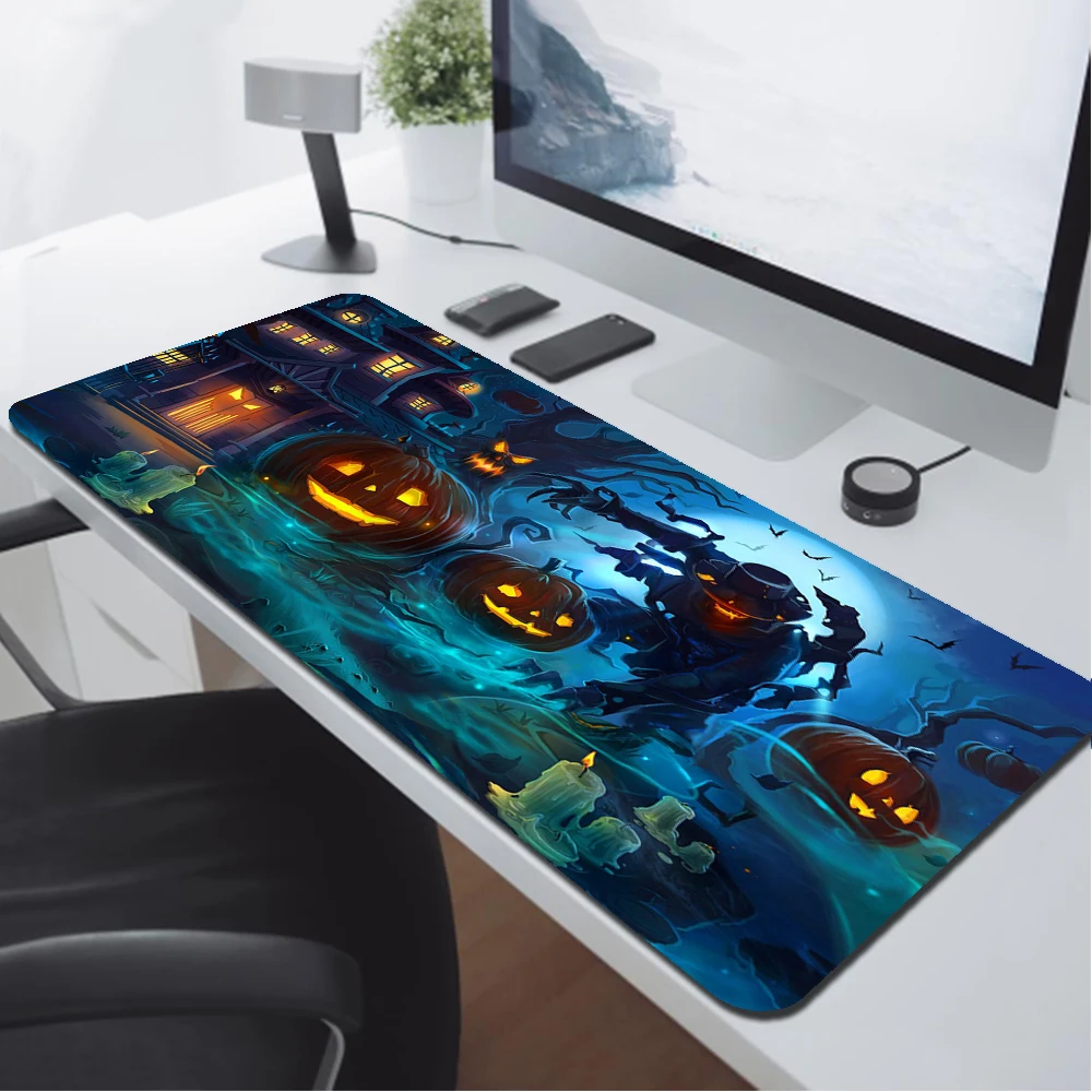 

Halloween Large Mouse Pad Gamer Gaming Laptop Computer Accessories Rubber Mat Deskmat Mausepad Mousepad Mats Keyboard Pc Cabinet