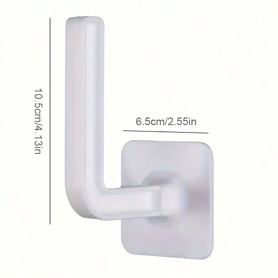 1/2pcs 10-Pound Weight Self-Adhesive Hooks Waterproof Key Holder Ideal for Hanging Baby Bibs Paper Towel Rack in Bathroom Show