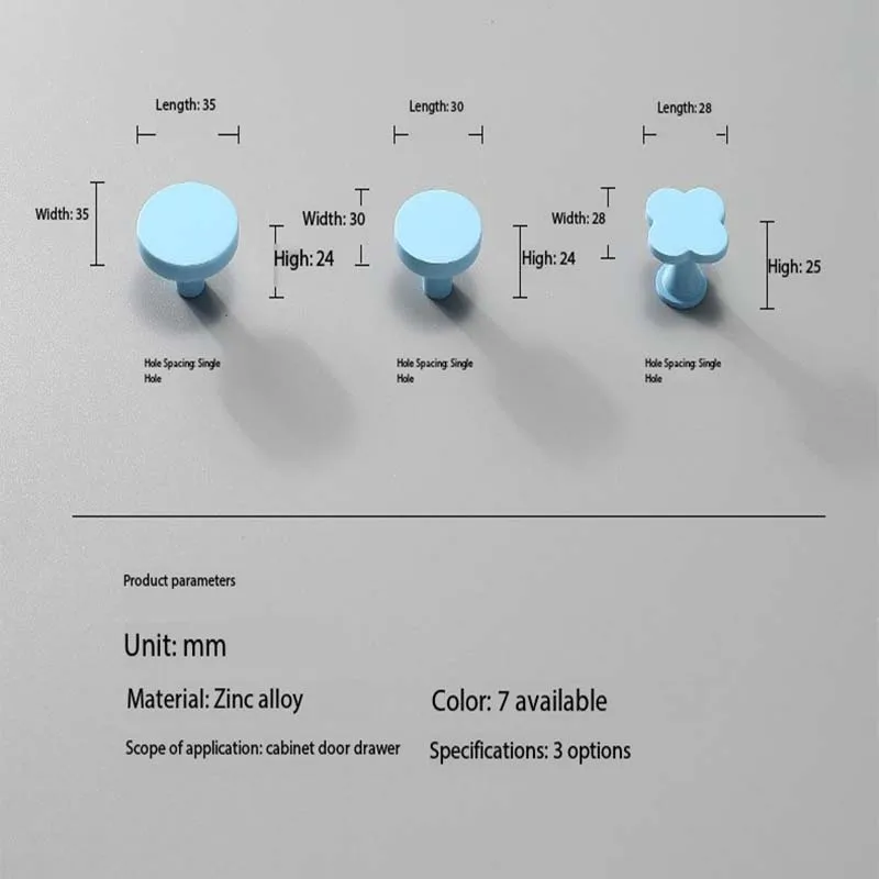 Children's Room Wardrobe Drawer Handle Colorful Cartoon Creative Cabinet Door Handle Tatami Kitchen Cabinet Small Handles Knobs