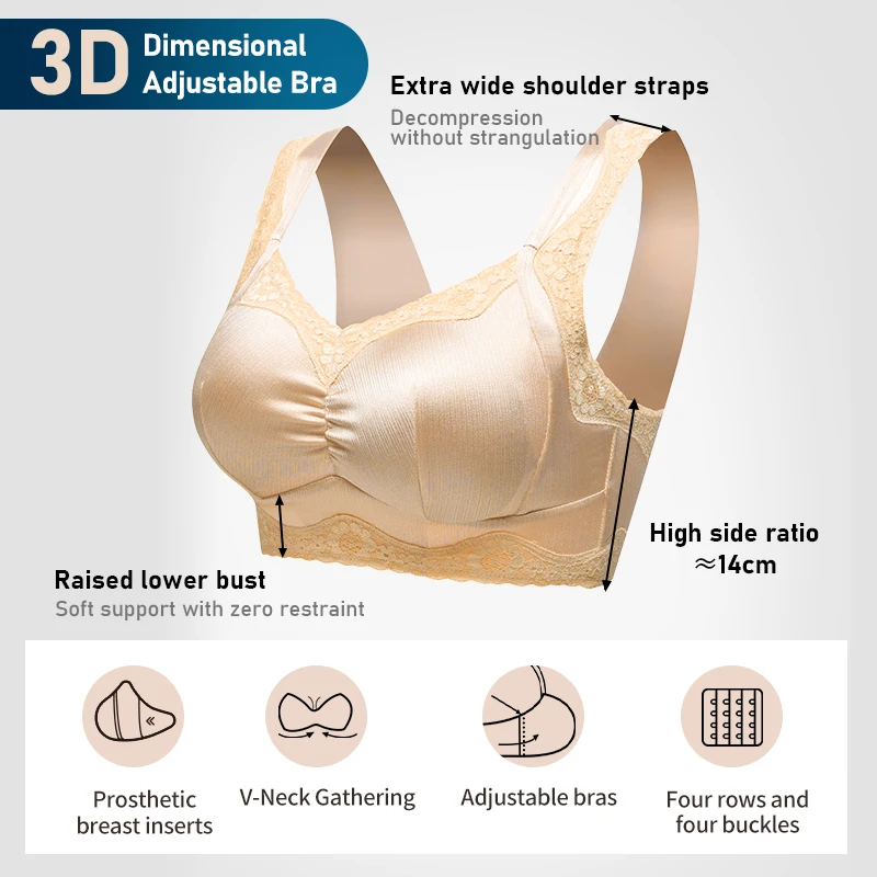 2180 Sexy Large Size Ladies Bra Seamless No Steel Ring Adjustable Underwear Women Lingerie Bra Comfortable