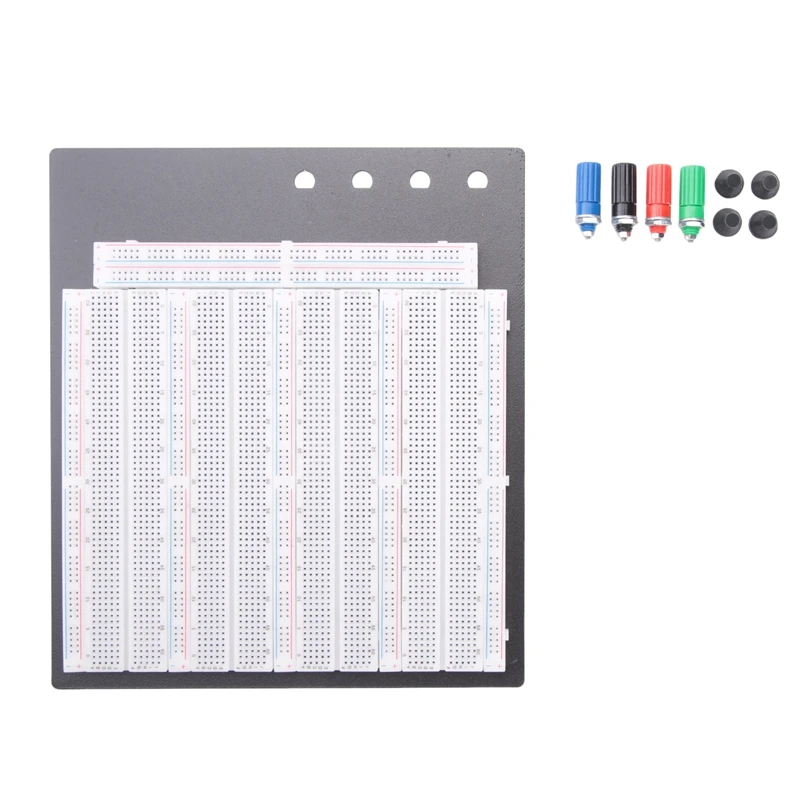 No Welding Solderless Breadboard Plate 3220 Tie-Points Test Circuit Board ZY-208 4Pcs 830 Points