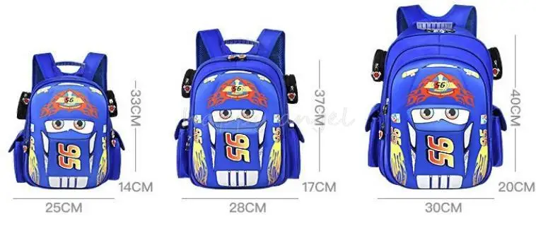 Disney 95 Cars Schoolbag Cute McQueen School Backpack Girls Boys Waterproof Bagpack Primary School Book Bags Mochila Infantil