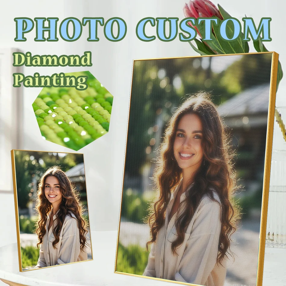 

CHENISTORY Photo Custom Diamond Painting Cross Stitch wedding gift Full Square Drill Full Round Drill Crystal 5D Diamond Picture
