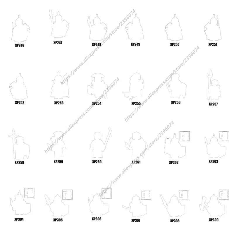 Único filme medieval cavaleiros uruk hai pé df orcs figuras de ação acessórios blocos de construção brinquedos série-131