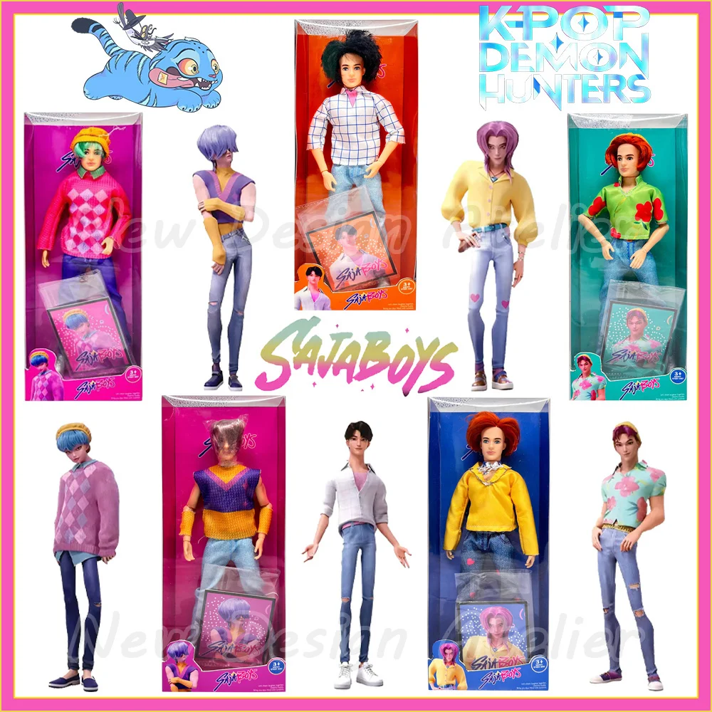 ฟิกเกอร์การ์ตูน K-POP Demon Hunter Saja ตัวละครชาย จินู รูมิ ขนาด 11.5 นิ้ว ข้อต่อขยับได้ ของเล่นเด็ก DIY ของขวัญเทศกาล