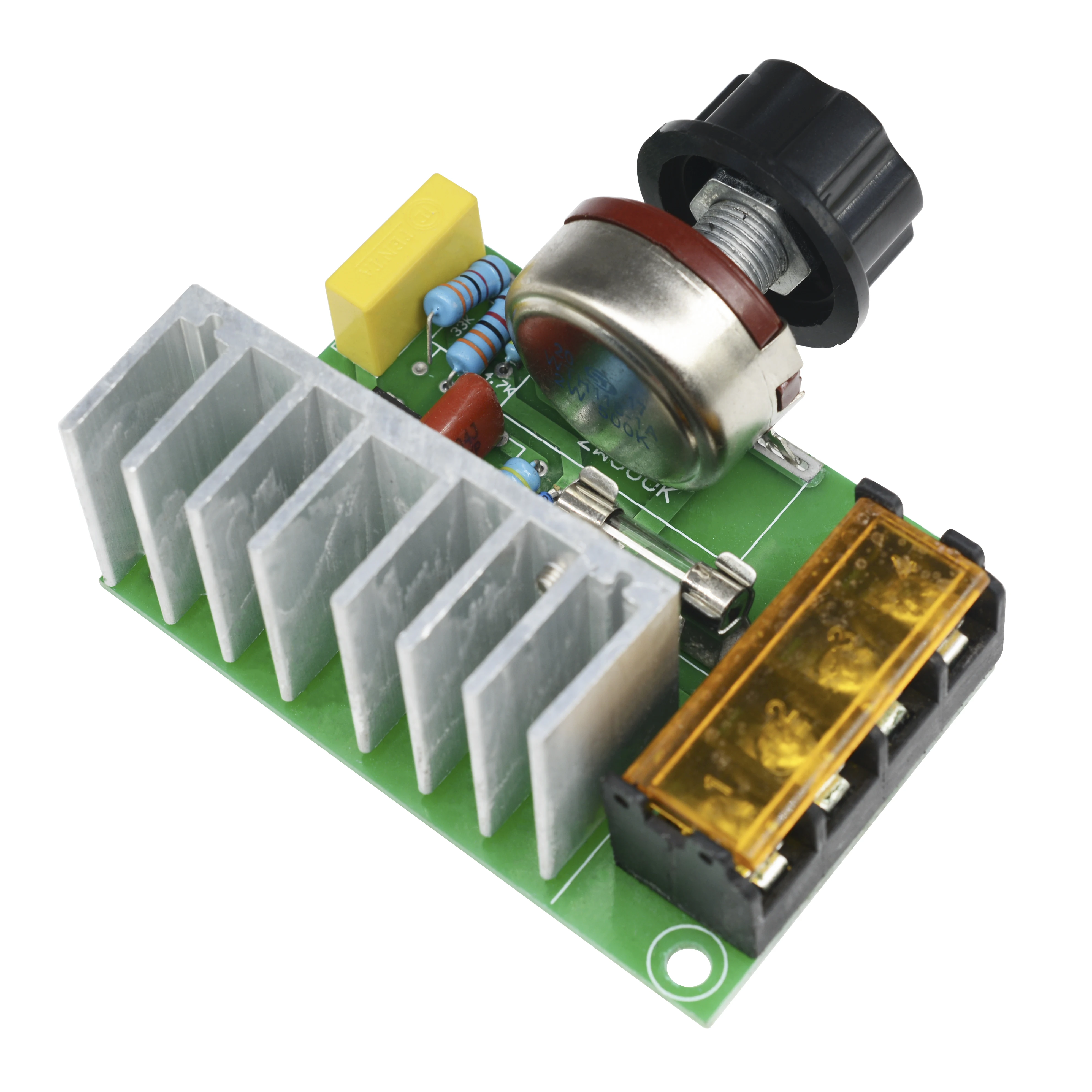 4000W 0-220V AC SCR Electric Voltage Regulator Dimmers Speed Regulating and Temperature Regulating Module Temperature Insurance