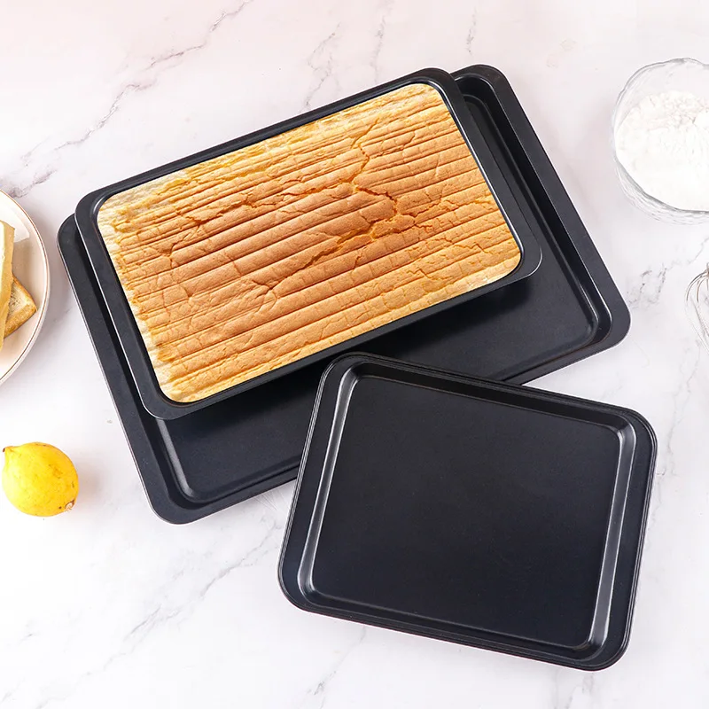 Carbon Steel Nonstick Roasting Pan Rectangular Baking Tray Loaf Toast Bread Cake Bakeware DIY Pastry Pan Dish Kitchen Utensils