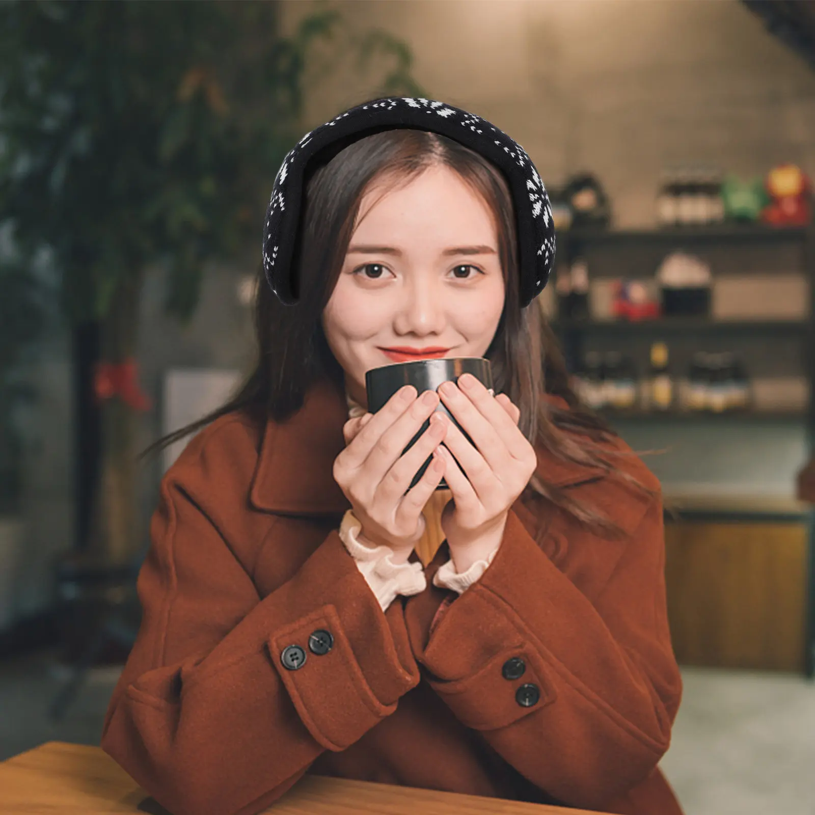 

1 шт. теплые наушники-утеплители для зимы, мягкие акриловые вязаные наушники, складные, легкие, для активного отдыха, катания на лыжах, бега, рыбалки