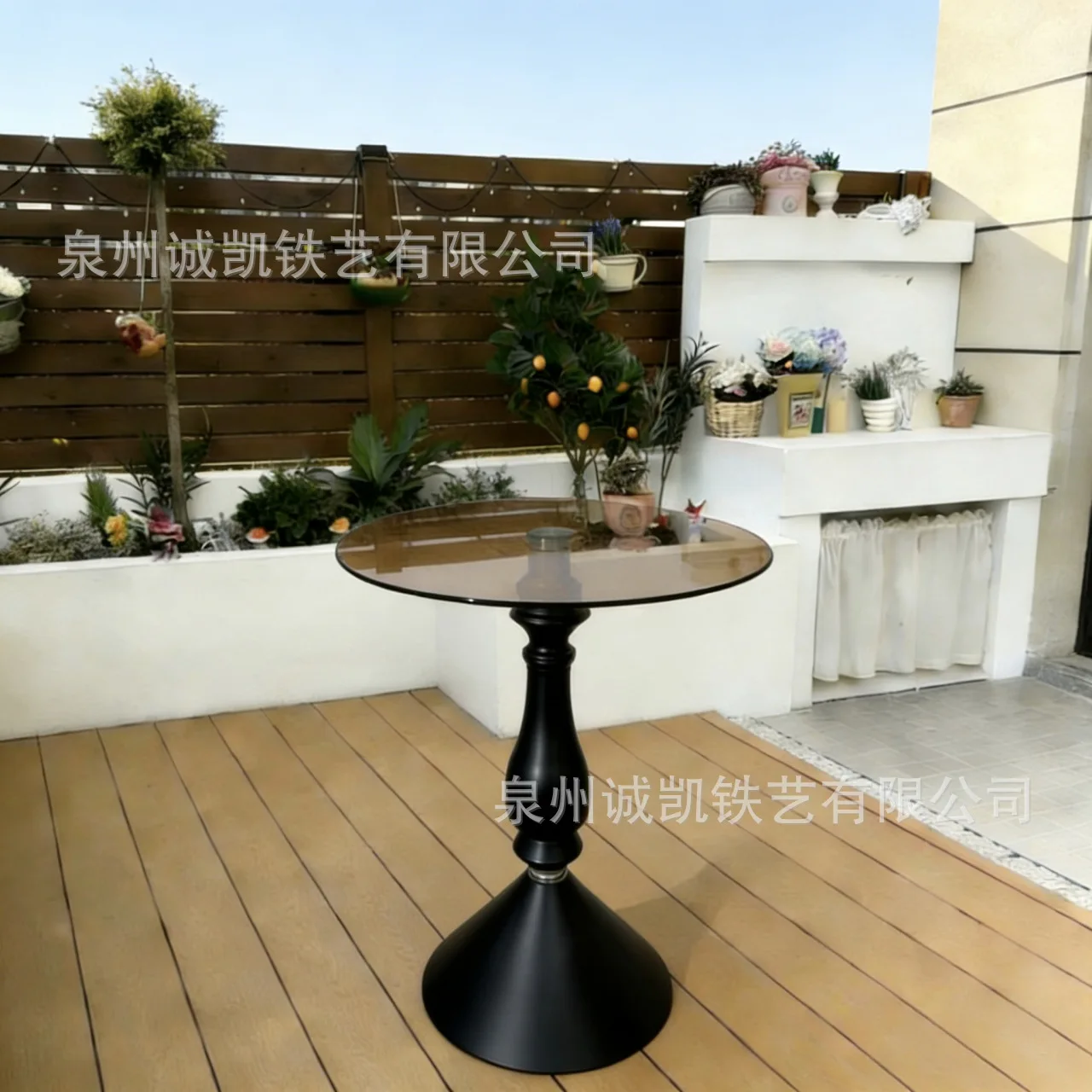 New small apartment living room home coffee table cross-border modern simple wrought iron side table sofa metal American