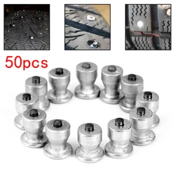 50Pcs Wheel Lugs Car Tires Studs Screw Snow Spikes Wheel Tyre Snow Chains Studs For Shoes ATV Car Motorcycle Tire 8x10mm