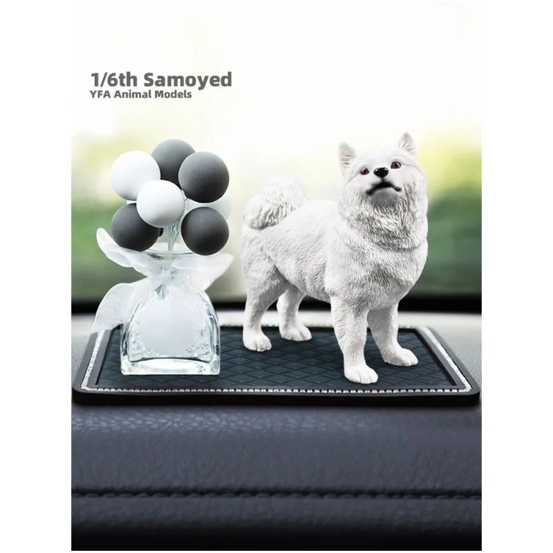 Modello animale simulato cucciolo carino in scala 1/6 Modello di cane bianco regalo per collezione regalo corpo action figure da 12 pollici