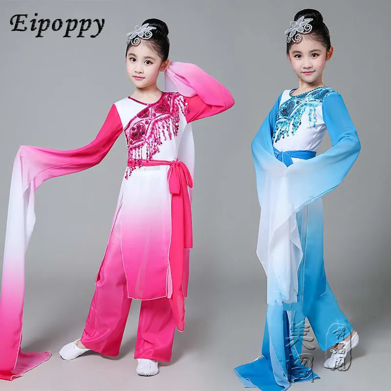 子供用ウォータースリーブダンスコスチューム、プラッキングweiコスチューム、サプライズダンスコスチューム、クラシックダンス