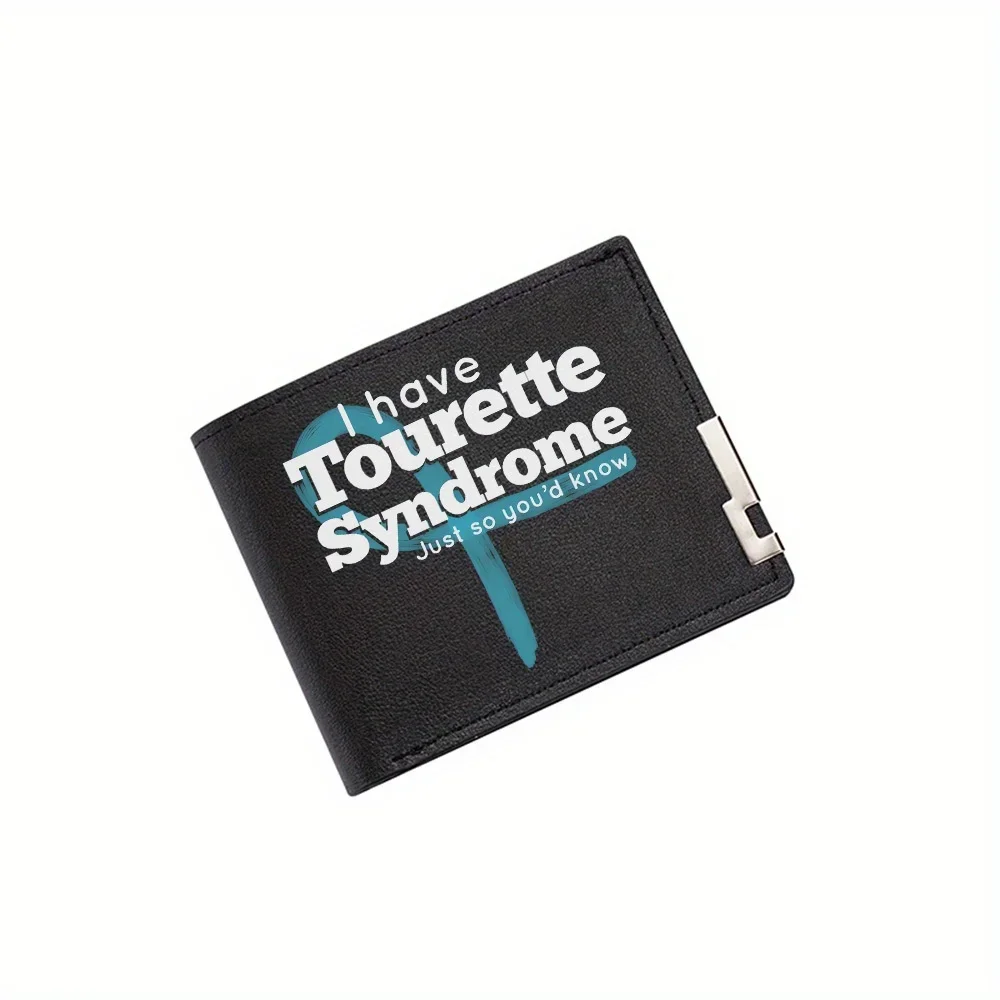 

White words blue stroke black background Men's Wallet Printing Design Simple Modern Stylish Business Father's Boyfriend's Christ