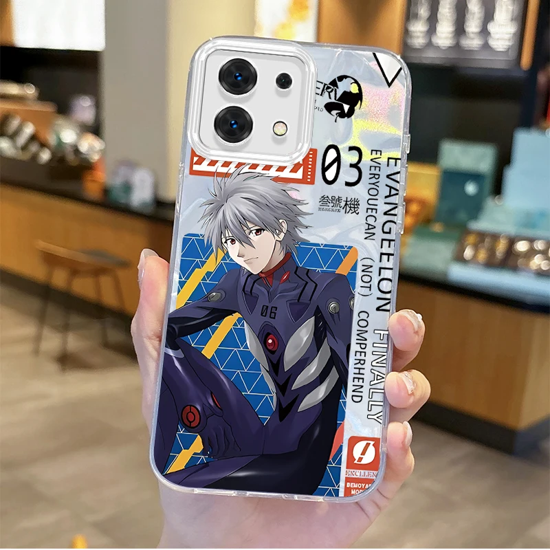 Anime E-Evangelions Ikari Shinji Phone Case for Redmi Note 13 12 11 10 9 ProPlus 13C 12C 10C 9C A2 A1 Hard Non-Slip Matte Covers