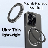 For Magsafe Magnetic Aluminum Alloy 1Pcs Strong Suction Rotating 360 Wall Stickers Everywhere Folding Ultra Thin And Iightweight