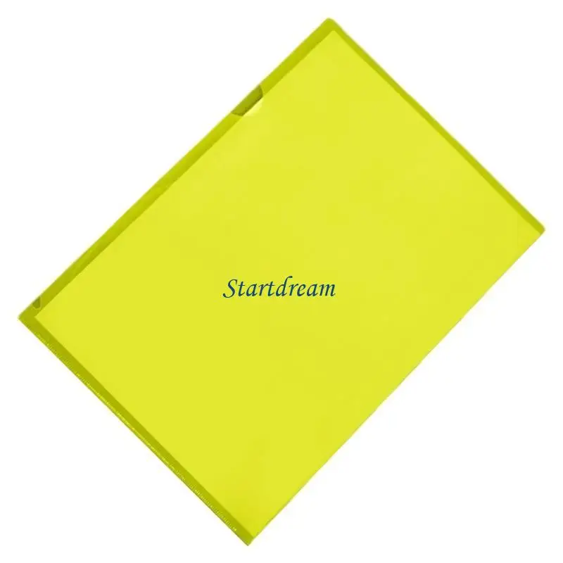 6 colori cartella a forma L cartella presentazione a 4 cartelle in plastica cartella file maniche in plastica per