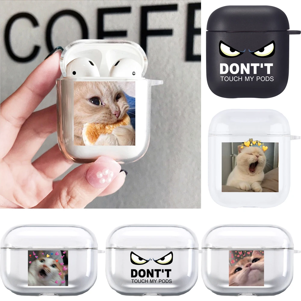  Cute Cat Cartoon Soft Cases For Apple Airpods 1 2 3 TPU Bluetooth Earphone Cover For Air Pods Pro 3 Pod Case Charging Box Bag