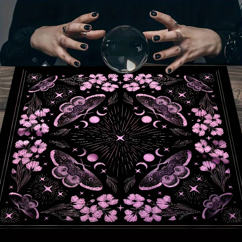 

VIKAMA Tarot Tablecloth Waterproof Astrology Mat Meditation Spiritual Ritual Altar Cloth Tablecloth Decor