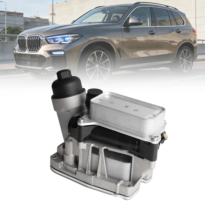 11428507697 Aliminum Engine Oil Filter Housing For -BMW 1 3 4 5 Series X3 X5 F30 F10 E90 Oil Radiator Car Accessories