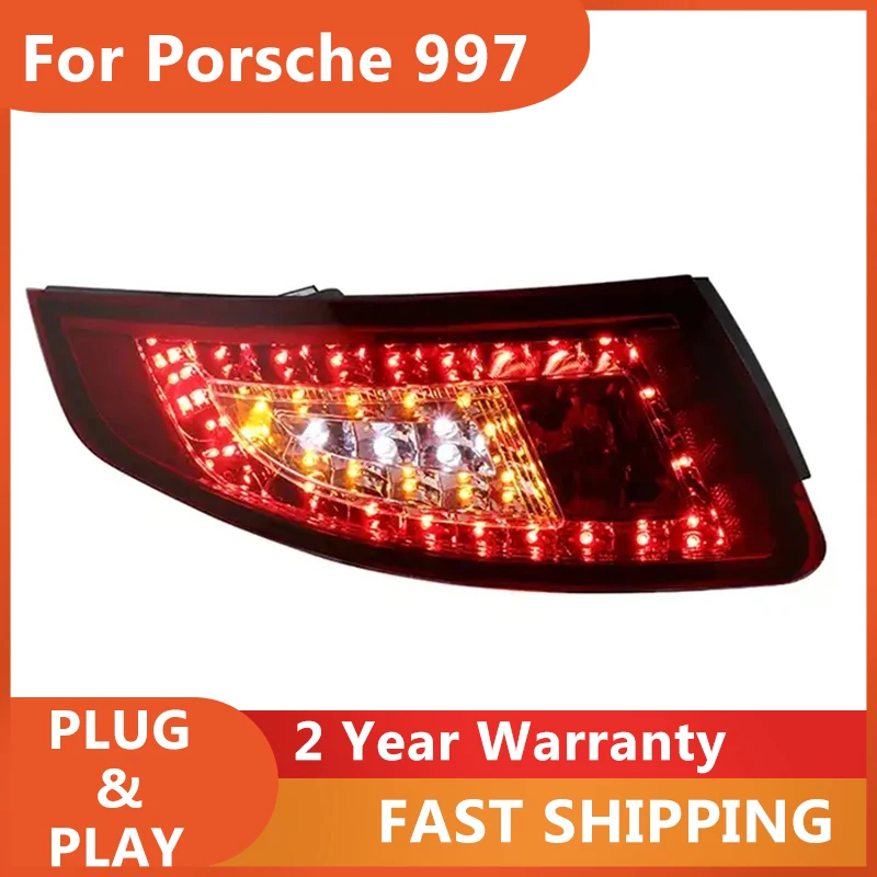 

Автомобильный стайлинг для Porsche 911: задние фонари 2005-2008 997, габаритные огни, противотуманные фары, стоп-сигналы, указатели поворота, фонари заднего хода