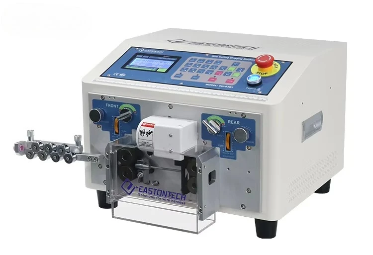EW-03B+ Full Automatic Stripper Machine Stripping for PVC  Braided Fiberglass Wire Cable Range 0.1-10 Mm2