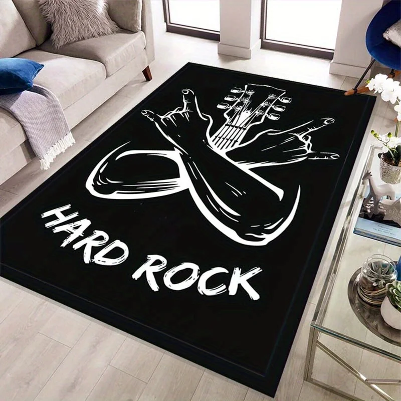 1pc Rock Petascale Mat Suitable for Bedroom, Porch, Living Room - Hard Pattern Mat, Machine-Washable Floor Mat, /Outdoor Holiday