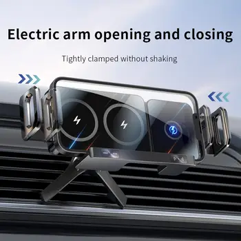 Nový vysoce inteligentní držák na mobilní telefon/podložku, magnetický držák telefonu do auta, otočný držák telefonu, bezdrátová nabíječka do auta 10 nejlepší prodej dokovací stanice pro telefon - №7