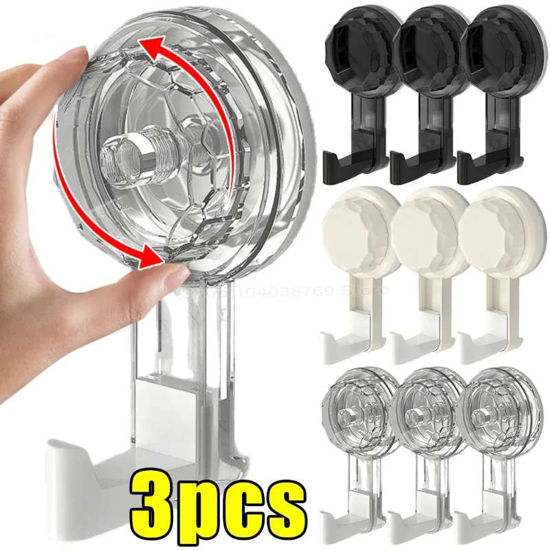 

Powerful Suction Cup Reusable Storage Hook Heavy Duty Bathroom Kitchen Hanger Traceless Clothes Wall Hook Nail-free Vacuum Hooks