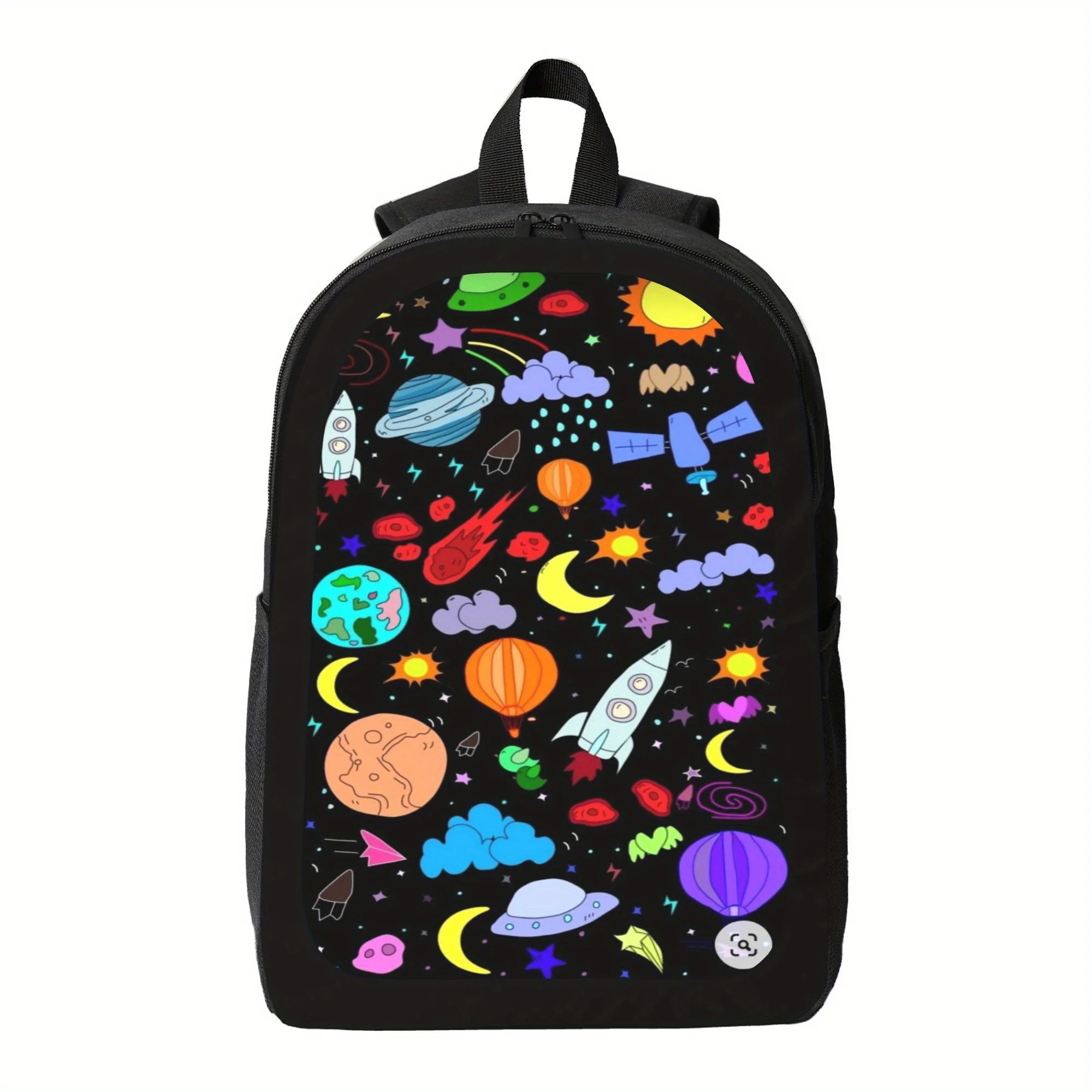 

Cosmos and Starry Sky 1 - Double Shoulder Printed School Bag is suitable for boys and girls, light and large capacity