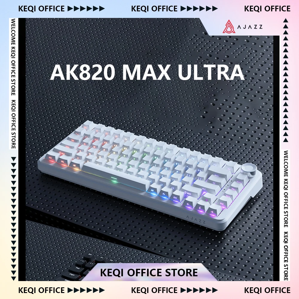

AJAZZ AK820 MAX Ultra 8K Magnetic Switch Keyboard 3-Mode Wireless Customized Game E-sports Mechanical Keyboard PC Accessories