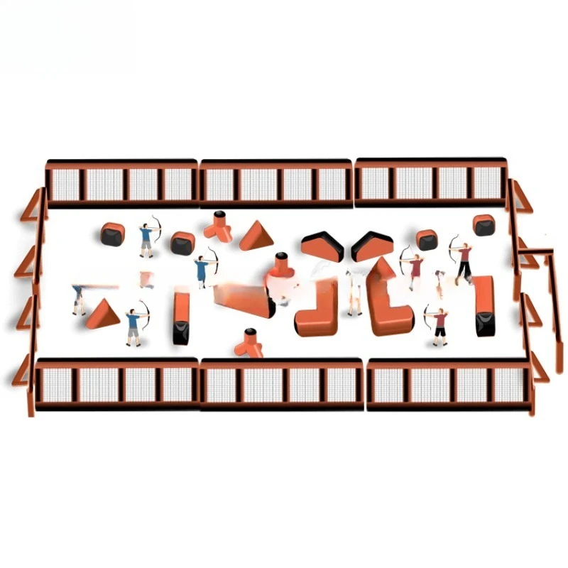 Outdoor Sports Games Arena Equipment PVC Inflatable Paintball Range For Sale