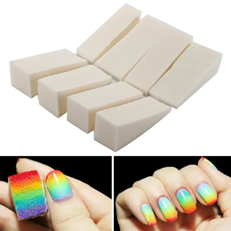 48/24pcs spugne morbide gradiente Nail Art Stamper strumenti triangolo pittura immagine timbro accessori per unghie schiuma smalto Gel strumento UV