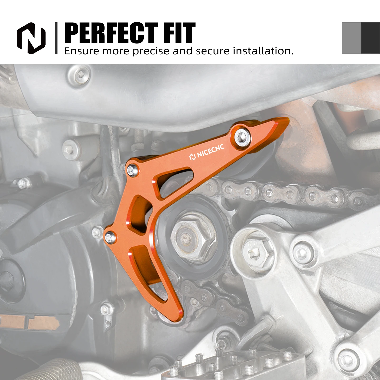 NICECNC Case Saver Chain Guard Sprocket Cover For KTM 690 Enduro R & SMC R 2009-2023 Husqvarna 701 Enduro & SM GasGas 700 SM/E