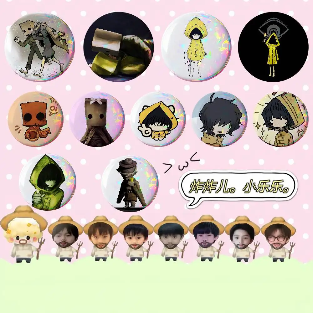 Game L-little-N-nightmares-buttonS Badges Tinplate Soft Button Pin Brooch Metal Badge Custom Jewelry Accessories Hat Bag Lapel