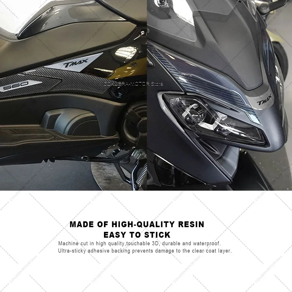 Almofada do tanque para yamaha tmax 560 2022 acessórios da motocicleta 3d resina epóxi proteção adesivo kit