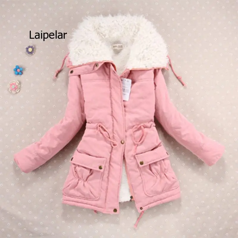 

Women winter jacket thicken hooded long down jacket women coat slim fit hair collar cotton-padded clothes coat women down coats