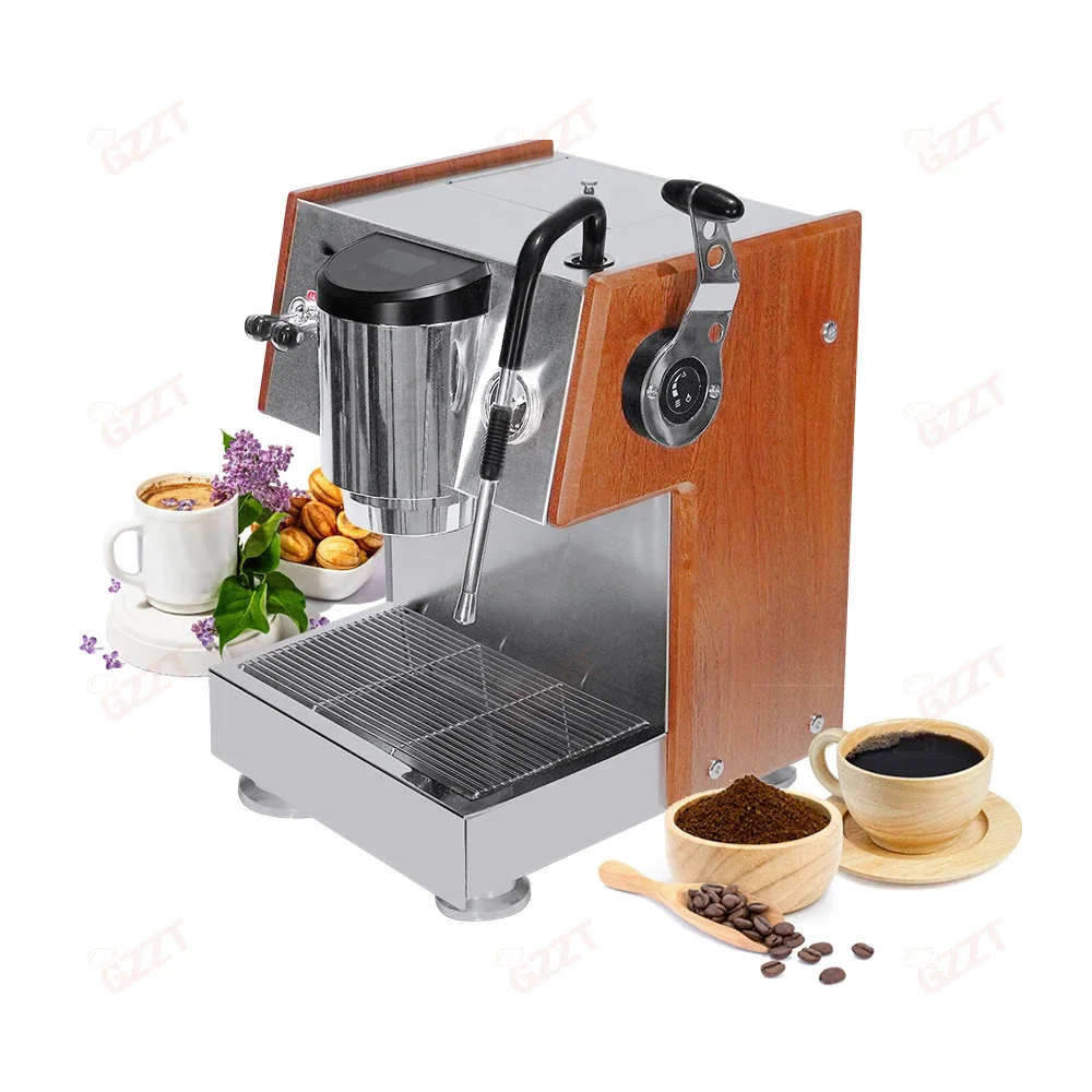 GZKITCHEN-cafetera Espresso para uso en el hogar y la Oficina, máquina de café semiautomática italiana con dispositivo OPV, 9 Bar