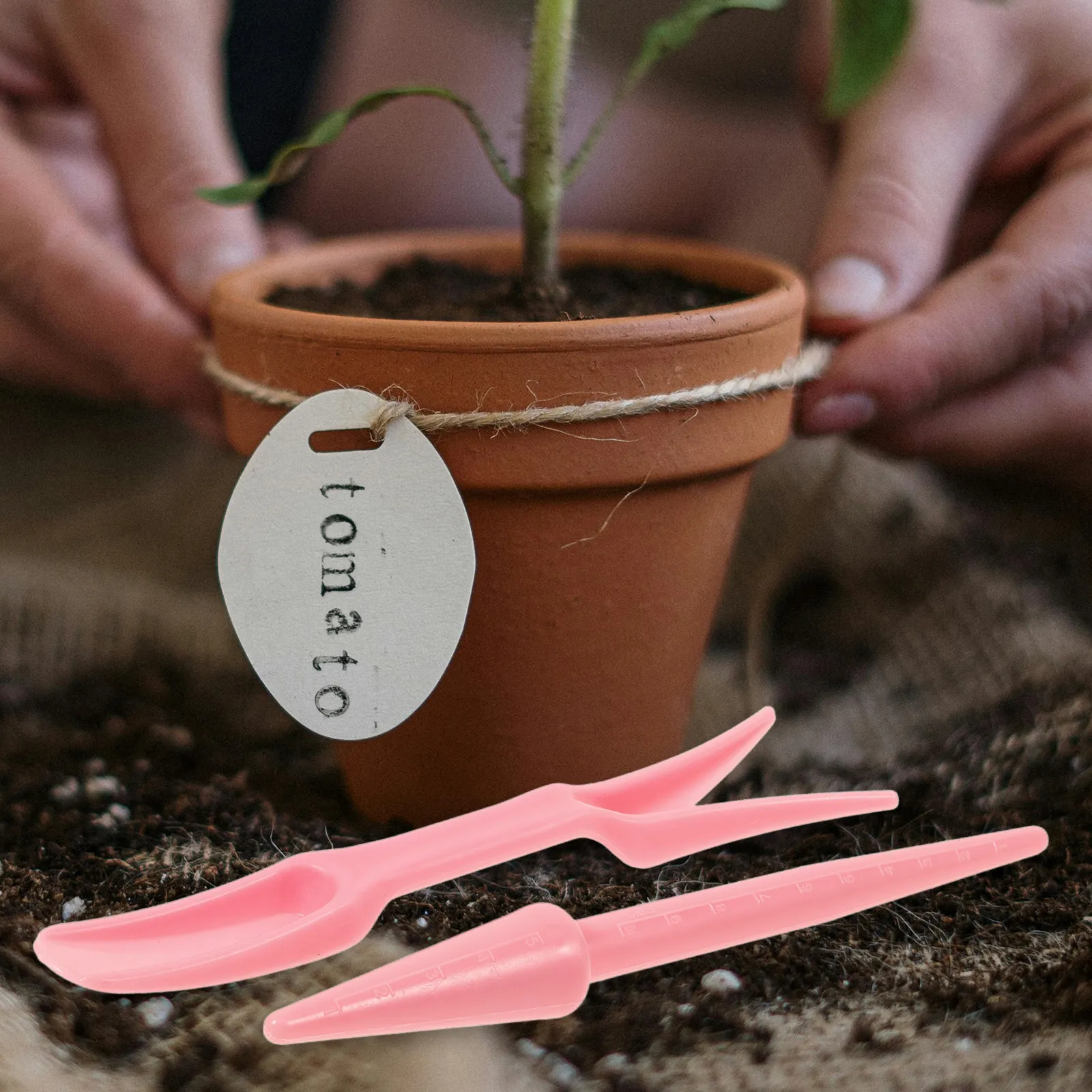 20Pcs Garden Transplanting Tools Plastic Dibber Widger Seedlings Planting Set for Home Flowerpot Farm Gardening Use