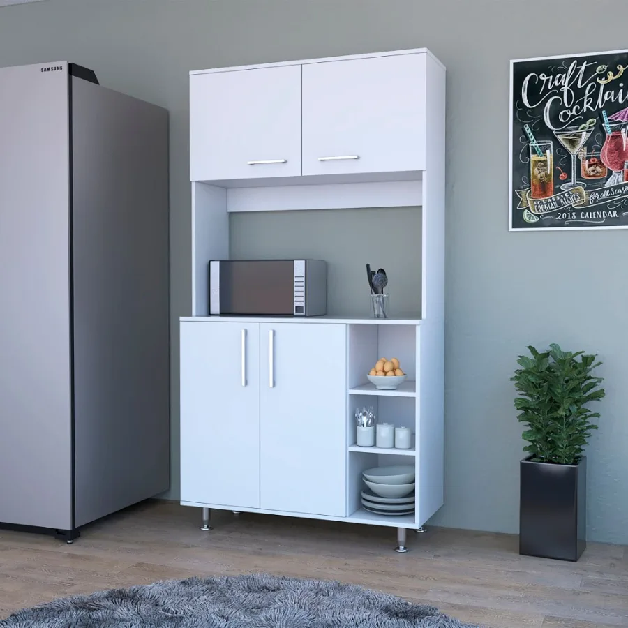 

Colorado Pantry Cabinet; Three Open Shelves