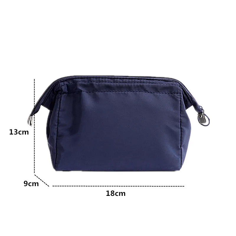 Women Zipper Cosmetic Bag Solid Color Female Makeup Bag Travel Toiletry Beauty Makeup Bags Organizer Bolsos De Maquillaje Travel