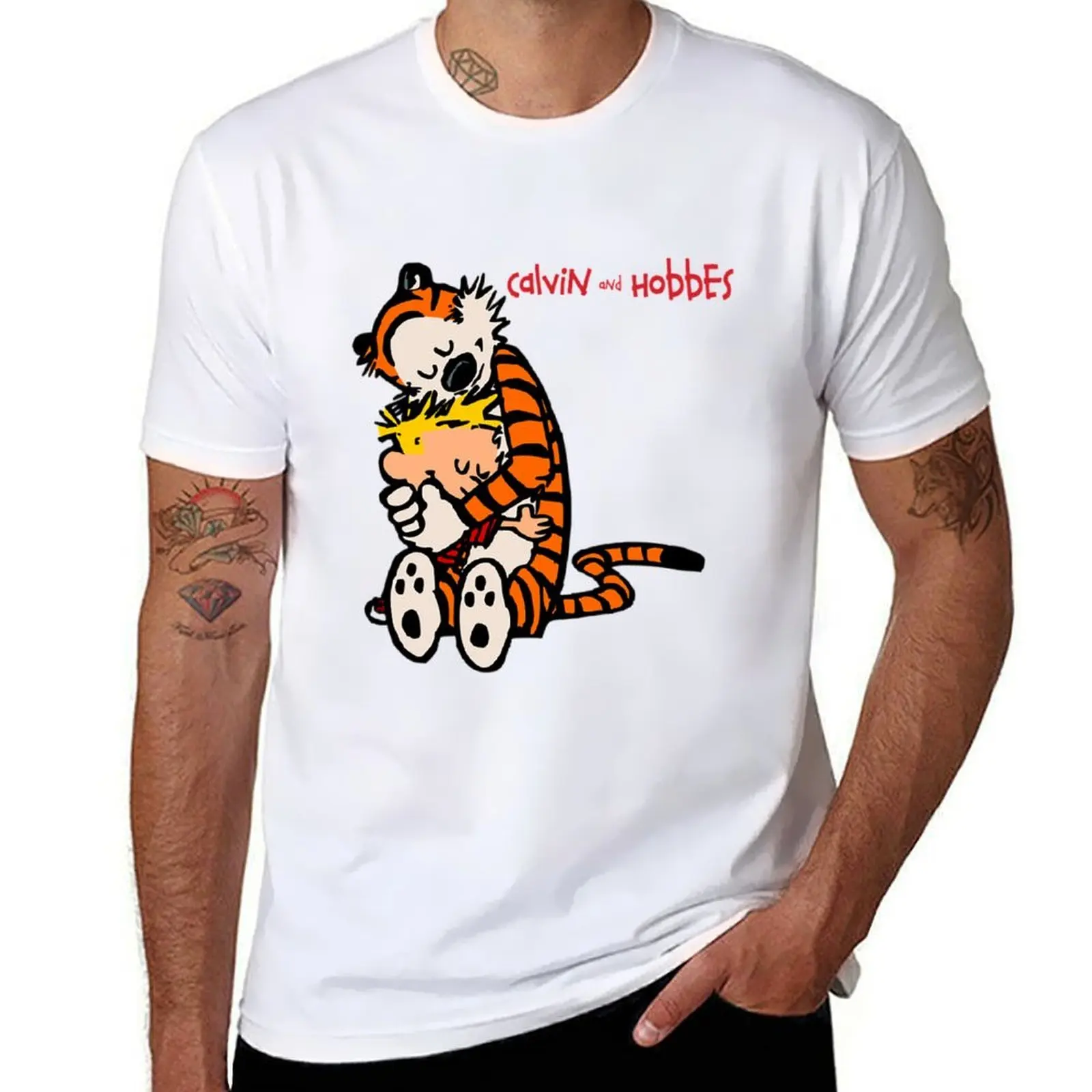 

Calvin And Hobbes T-Shirt cotton t shirts man 100% men t shirt cotton 100% T-Shirt