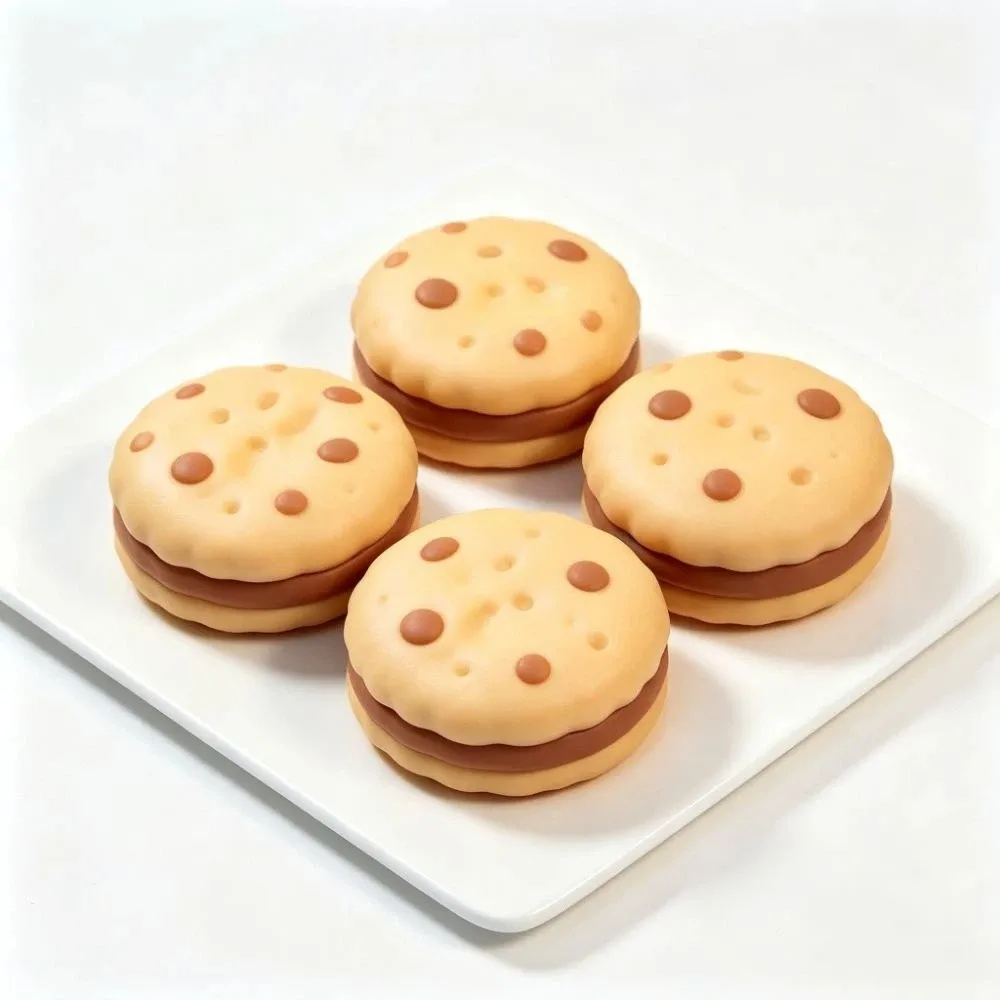 Crunchy Chocolate Cookie Squeeze Sound Effects Building Blocks Crackling Cookie Squishy Hand Relax Comfortable
