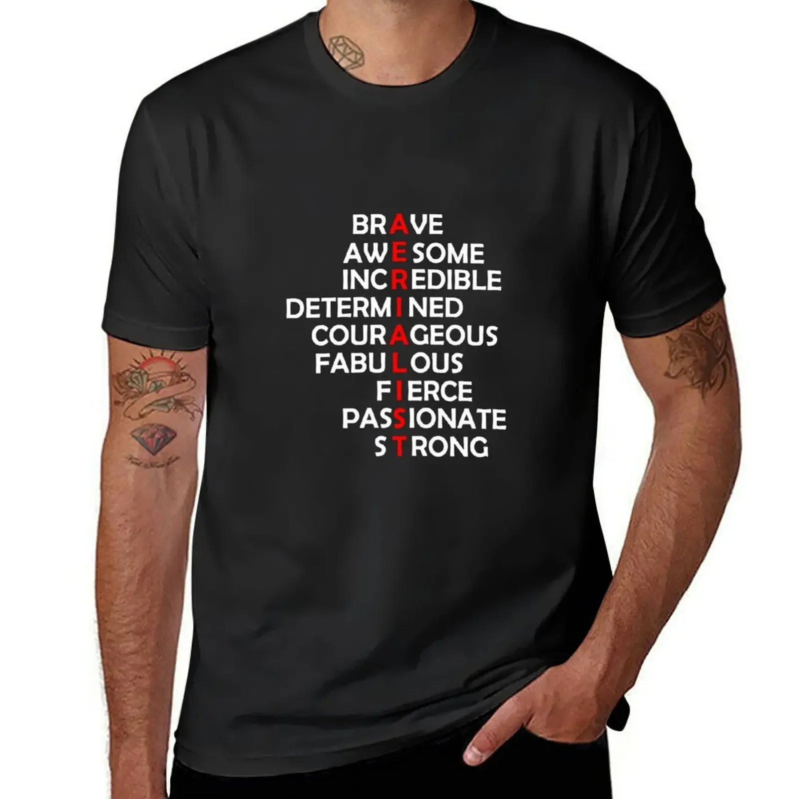 Aerialist Acrostic T-Shirt plain blanks designer t shirt men