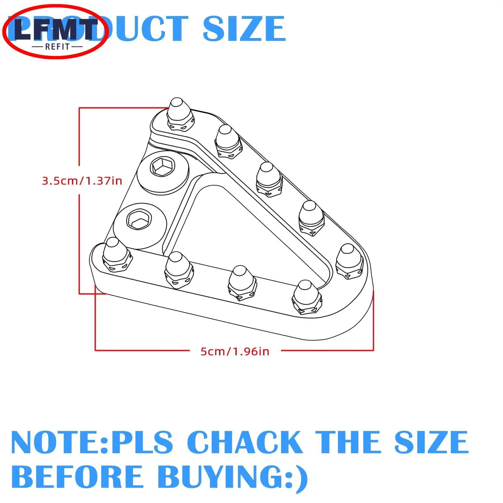 Rear Brake Pedal Lever Step Plate TipFor KTM XC XCF SX SXF XCW EXC EXCF For GasGas For Husqvarna FC TX TC FE TE FX 2016-2023