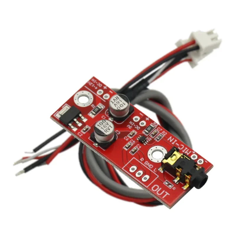 MAX9812 electret microphone amplifier board voice voice module DC 3V 5V 12V input with line microphone amplifier